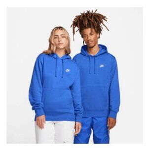 Men's NWT Nike Sportswear Club Fleece Pullover Hoodie Size S in Game Royal Blue
